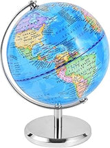 KISEER 6 Inch World Globe Rotating Earth Spinning Globe with Heavy Metal Stand for Kids Geography Classroom Education or Office Home Decorations