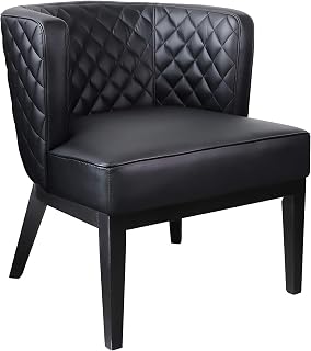 Boss Office Products Black Boss Office Ava Quilted Guest, Accent Or Dining Chair, 29" d x 25.5" w x 28" h (B529QBK-BK)