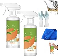 Electrolyzed Ion Kitchen Cleaner Spray,Natural Enzyme Formula To Household Appliances,Multi-purpose Kitchen Cleaning Spray for Hold, Oven, Range Hood,Clean up Kitchen Oil Stains (2, Medium)