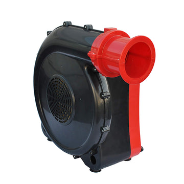 2 HP Commercial Indoor/Outdoor Inflatable Blower For Bounce Houses by XPOWER – 10.6"L x 18.5"W x 19.89"H, Plastic, Red Black, Model BR-282A