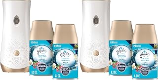 Glade Automatic Spray Refill and Holder Kit, Air Freshener for Home and Bathroom, Aqua Waves, 6.2 Oz, 2 Count (Pack of 2)