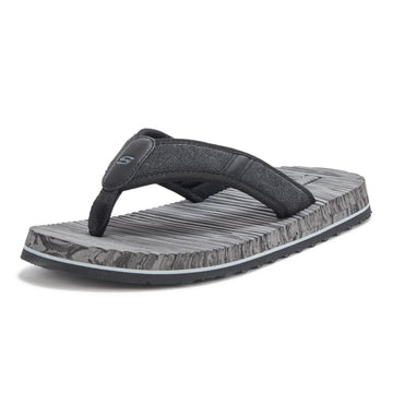 Men's Tantric-Rafe Thong Sandal by Skechers – Black, Pack of 2, Model 205433