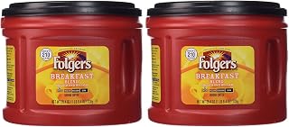 Folgers Breakfast Blend Ground Coffee, Mild Roast SqrqIx, 2Pack (25.4 Ounce)