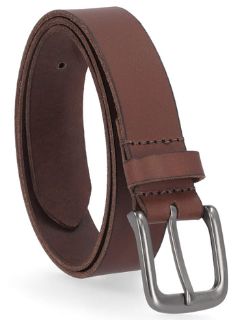 Boys' Leather Belt for Kids by Timberland – Medium, Leather, Brown/Classic, Model B78008/01M-01-M
