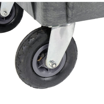 Replacement 8" Caster Kit for Plastic Service Carts - Pneumatic by Global Industrial – 12-gauge Steel, Model 498527