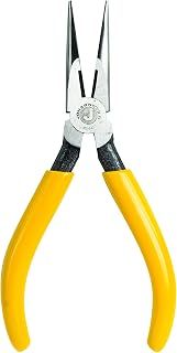 Jonard Tools JIC-842 Telecom Long Nose D Type Pliers with Yellow Handles, 6-3/4" Length