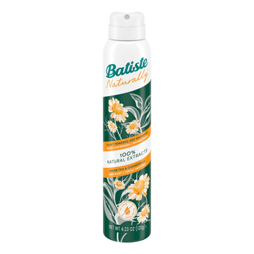 Natural - Green Tea Chamomile 4.23 oz. by Batiste – 4.23 Ounce (Pack of 1), Clear