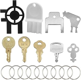 Universal Paper Towel Dispenser Key Set - 9 Pcs Compatible with Tork SCA 1100, Bradley 2055, Janitor Bobrick Cat 74, Kimberly Clark 770301, Georgia Pacific, E114 Dispenser Key