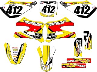 10-20 SR/FWE CX 50 13 FLY Yellow Complete Kit With Rider I.D. Compatible with Cobra | Senge Graphics Inc