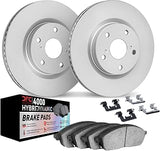 Dynamic Friction Company Front Brake Kit Fits 2011-2018 Audi A8 | 2014-2017 Audi SQ5| GEOSPEC Brake Rotors| 4000 HybriDynamic Brake Pads and Rotors Kit| Hardware| 15.0" Front