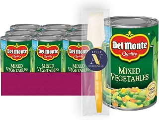 Del Monte Lavinia Essentials Bundle: 12- Pack of Mixed Vegetables Canned Vegetables 14.5 oz Can + 1 Utility Prop