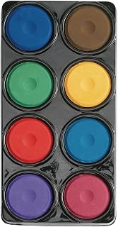 Colorations Jumbo Tempera Paint Cakes, Set of 8, 8 Bold Colors