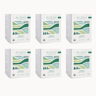 Rishi Tea Sencha Green Japanese Organic Sachet Tea Bags, Caffeinated, 90ct