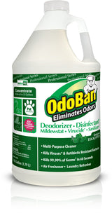 Professional Disinfectant and Odor Eliminator Concentrate by OdoBan – 128 Fl Oz (Pack of 1), Plastic, Clear, Model 911061-G