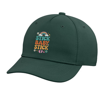 IVF in Vitro Fertilization Transfer Day Fertility Pregnancy Adjustable Printed Baseball Hat by IVF In Vitro Fertilization SteMi Apparel – Cotton, Dark Green