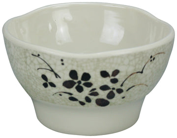 Japanese Style Melamine Rice Bowl 4 1/4" 8 Oz BOX of by Yanco – 8 oz., 8.0 ounces, Melamine, beige,green, Pack of 72