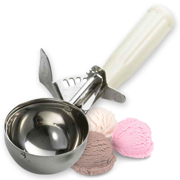 Products 3.75 oz S/S Thumb Press Disher by Tablecraft – Size 10 | 3.25 Ounce, 95.0 milliliters, Stainless Steel, Model 2110