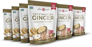 The Ginger People Crystallized Ginger Chips Candied Ginger 3.5oz 12Pk