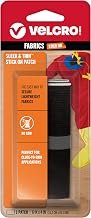 VELCRO Brand Sleek and Thin Stick On for Fabrics, 6 in x 4 in, Black | Wide Rectangle Patch ; Soft On Skin, Ultra Light Adhesive Backing; No Sewing Needed For Clothing, Costumes And Crafts