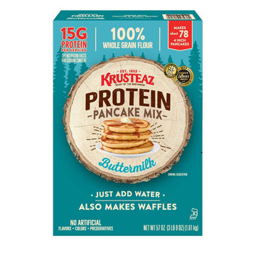 Protein Pancake Mix 60 oz by Krusteaz – 60 Ounce (Pack of 1)