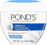 POND'S Nourishing Moisturizing Cream, Crema S, Fragrance Free, Ivory, 14.1 Oz
