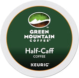 Green Mountain Coffee Roasters Half Caff, Single-Serve Keurig K-Cup Pods, Medium Roast Coffee, 24 Count