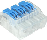 Ideal Industries Ideal Electrical in-Sure Lever Wire Connector,12 AWG, 3-Port (30-35L23J), Jar of 350—Compact Releasable Connectors for Solid and Stranded Wires