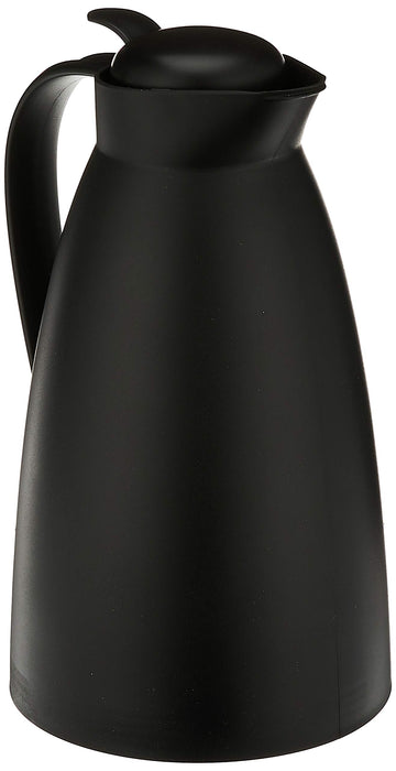 Glass Vacuum Frosted Plastic Carafe by Alfi – 33.8 Ounces, 1 liters, Plastic, Black, Model THRAG2800BK2
