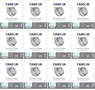 Canson Tracing Paper, 11" x 14", 50 Sheets/Pad, 12 Pads