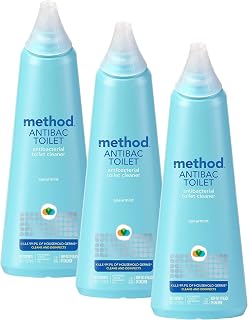 Method Antibacterial Toilet Bowl Cleaner, Spearmint, Kills 99.9% of Household Germs, 24 Fl Oz (Pack of 3)