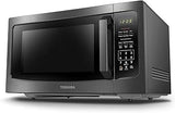 TOSHIBA Microwave Oven with Smart Sensor, 1.6 Cu.Ft, 1200W | Position Memory Turntable, Sound On/Off, Countertop, 13.6" Turntable, Black Stainless Steel