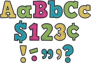 Teacher Created Resources TCR5617-3 4-Inch Bold Block Letters Combo Pack, Assorted Colors, 230 Pieces Per Pack, 3 Packs