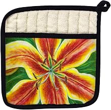 Betsy Drake PT702 Yellow Lily Pot Holder