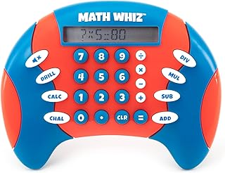 Educational Insights Math Whiz - Electronic Math Games for Kids Ages 6-8, Handheld Math Game, Addition and Subtraction Toys, Multiplication and Division Games for First Graders, Kids Learning Game