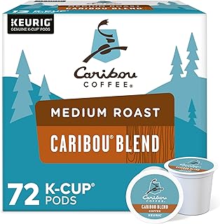 Caribou Coffee Caribou Blend Keurig Single-Serve K-Cup Pod, Medium Roast Coffee, 72 Count