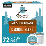 Caribou Blend Keurig Single-Serve K-Cup Pod by Caribou Coffee – 12 Count (Pack of 6), Pack of 6, Model 5000054101