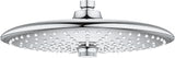 GROHE Euphoria 260 26455000 Shower Head 13 L per Min (Rain Shower with 3 Jet Types, Shower Head with Anti-Limescale System, Easy to Install), Chrome