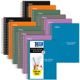 Spiral Notebooks by Five Star – 12 Pack, Assorted, Pack of 12, Model 450048B-ECM