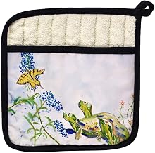 Betsy Drake PT178 Turtles & Butterfly Pot Holder