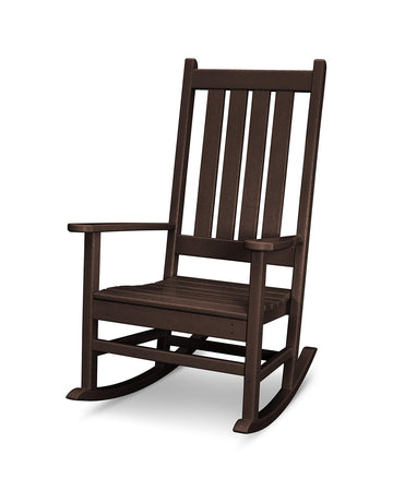 ® Vineyard Porch Rocking Chair in Mahogany by Polywood – 27.25 x 34.25 x 45.88 inches, Genuine POLYWOOD lumber, HDPE material, Mahogany, Model R140MA