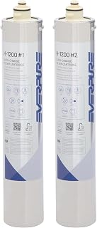 Pentair Everpure H-1200 Quick-Change Filter Cartridge Set, EV928201 | Two-Pack, 1,000-Gallon Capacity, 0.5 Micron, Reduces up to 99.6% Total PFAS, Lead, VOC, MTBE;