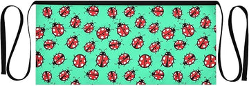 Kitchen Apron Ladybug | Unisex Server Apron with 3 Pockets, Adjustable for Waiters, Gardeners, Kitchen, BBQ, Painting and Restaurant Work