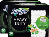 Swiffer Sweeper Heavy-Duty Dry Cloth Refill, Gain Scent, White, 20/Pack (94136)