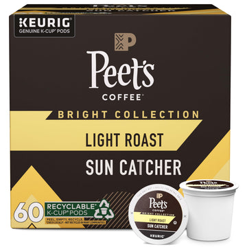 Coffee Pods by Peet's Coffee – 10 Count (Pack of 6), Pack of 6, Model Medium Roast K-Cup Pods for Keurig