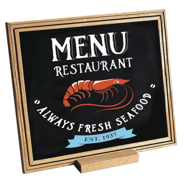 Chalkboard Black Single-Sided - 12" L x 10" H by HUBERT – Chalkboard, Black