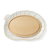 Harvest 2-Piece Turkey Platter And Carving Board Set by Lenox – 2 Count, Porcelain, Multicolor, Pack of 2, Model 899288