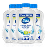Antibacterial Defense Foaming Hand Soap + Aloe by Dial – 30 Fl Oz (Pack of 4), Clear, Pack of 4, Model Dial Foaming 32