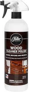Fuller Brush Wood Polish & Cleaner – Conditions, Shines & Protects Wood Surfaces – Removes Dust, Smudges & Stains – Safe for Furniture, Cabinets, Tables & Trim - (Bottle with Sprayer - Pack of 1)