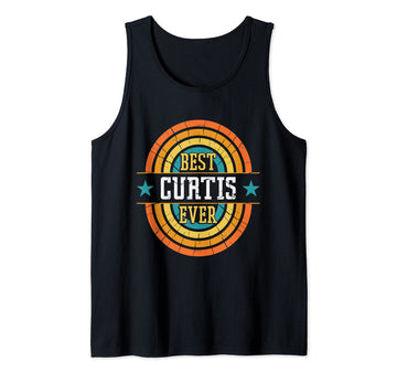 Best Curtis Ever - Funny Curtis Name Tank Top by Curtis Name Shirts & Gifts – Black