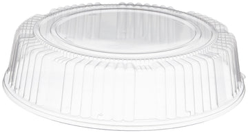 CaterLine Plastic Round Dome Lid by WNA – 14", PET # 1, Clear, Pack of 25, Model A14PETDM